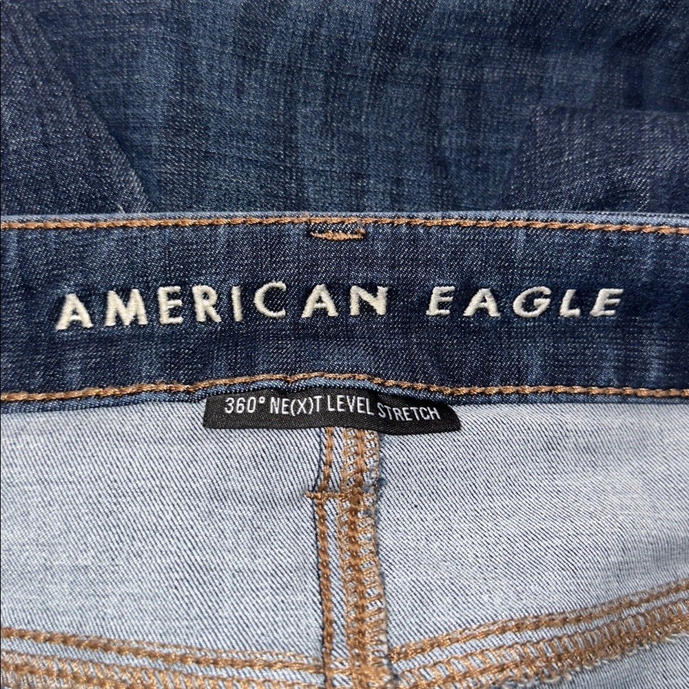 American Eagle 360 Next Level Stretch Distressed Hi Rise Jeggings - Picture 5 of 7